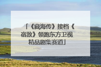 《藏海传》接档《宿敌》领跑东方卫视精品剧集赛道