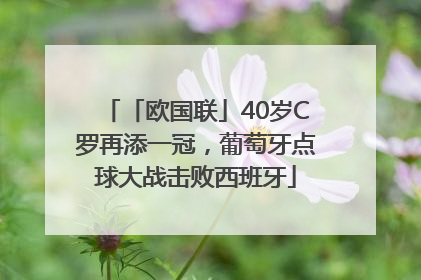 「欧国联」40岁C罗再添一冠，葡萄牙点球大战击败西班牙