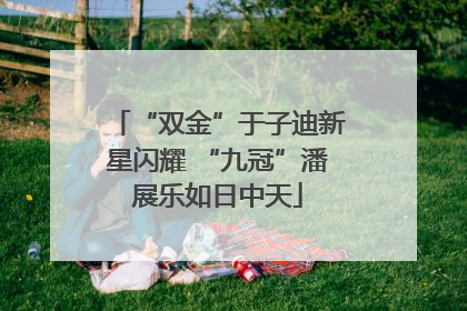 “双金”于子迪新星闪耀 “九冠”潘展乐如日中天