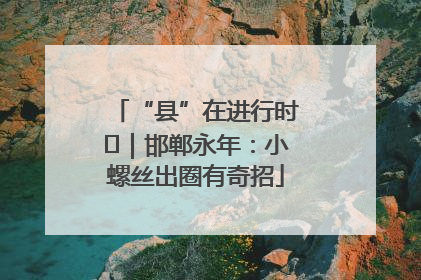 “县”在进行时⑬｜邯郸永年：小螺丝出圈有奇招