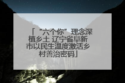 “六个你”理念深植乡土 辽宁省阜新市以民生温度激活乡村善治密码