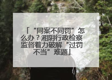 “同案不同罚”怎么办？湘阴行政检察监督着力破解“过罚不当”难题