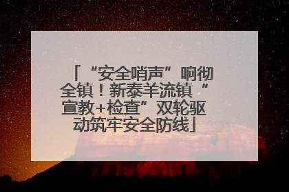 “安全哨声”响彻全镇！新泰羊流镇“宣教+检查”双轮驱动筑牢安全防线