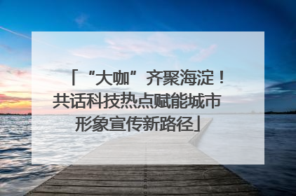 “大咖”齐聚海淀！共话科技热点赋能城市形象宣传新路径