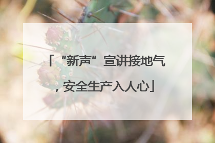 “新声”宣讲接地气，安全生产入人心