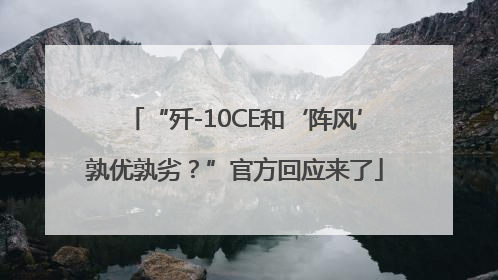 “歼-10CE和‘阵风’孰优孰劣？”官方回应来了