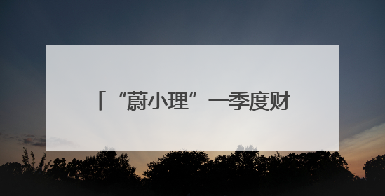 “蔚小理”一季度财报分析：理想盈利稳健 小鹏亏损收窄