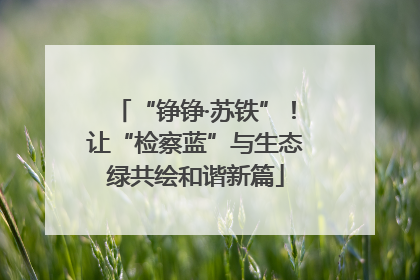 “铮铮·苏铁”！让“检察蓝”与生态绿共绘和谐新篇