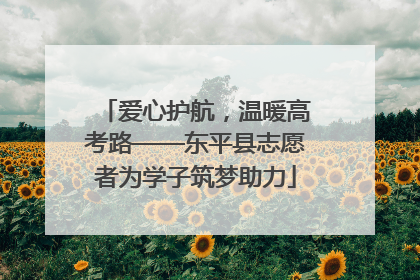 爱心护航，温暖高考路——东平县志愿者为学子筑梦助力