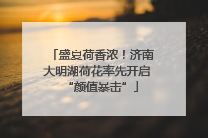 盛夏荷香浓！济南大明湖荷花率先开启“颜值暴击”