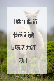 端午临近 节前消费市场活力涌动