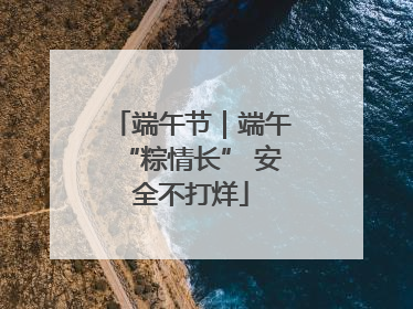 端午节｜端午“粽情长” 安全不打烊