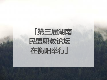 第三届湖南民盟职教论坛在衡阳举行