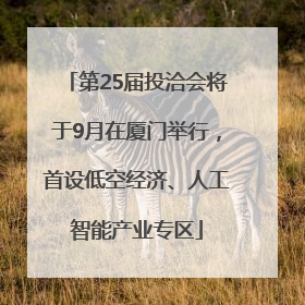 第25届投洽会将于9月在厦门举行，首设低空经济、人工智能产业专区