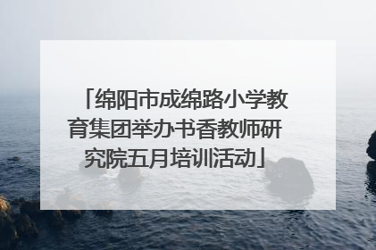 绵阳市成绵路小学教育集团举办书香教师研究院五月培训活动