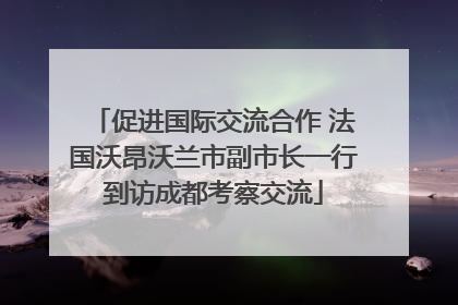 促进国际交流合作 法国沃昂沃兰市副市长一行到访成都考察交流
