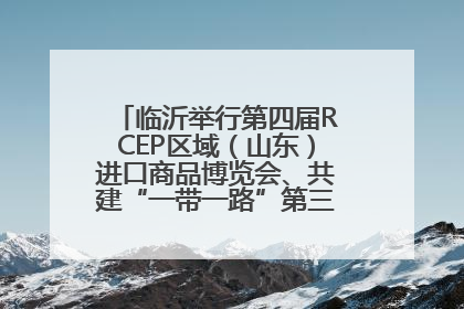 临沂举行第四届RCEP区域（山东）进口商品博览会、共建“一带一路”第三届临沂商城国际采购商大会新闻发布会