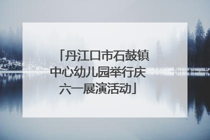 丹江口市石鼓镇中心幼儿园举行庆六一展演活动
