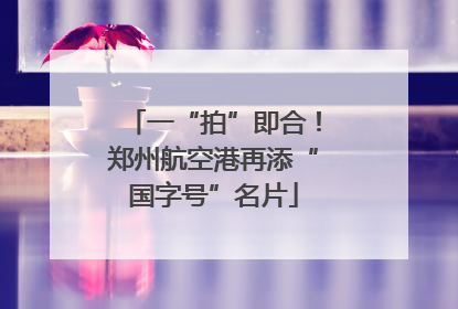 一“拍”即合！郑州航空港再添“国字号”名片