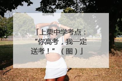 上栗中学考点：“你高考，我一定送考！”（图）
