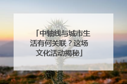 中轴线与城市生活有何关联？这场文化活动揭秘