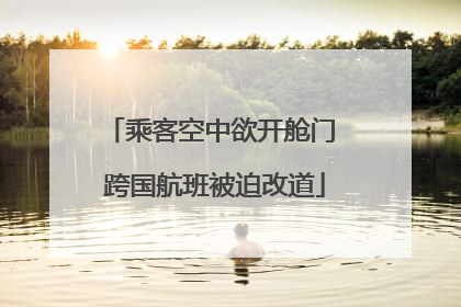 乘客空中欲开舱门 跨国航班被迫改道