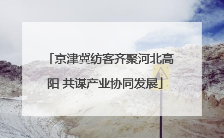 京津冀纺客齐聚河北高阳 共谋产业协同发展