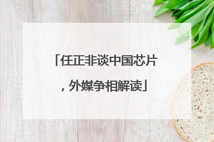 任正非谈中国芯片，外媒争相解读