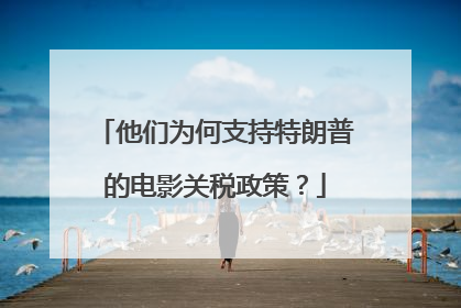 他们为何支持特朗普的电影关税政策？