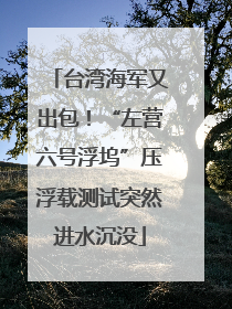 台湾海军又出包！“左营六号浮坞”压浮载测试突然进水沉没