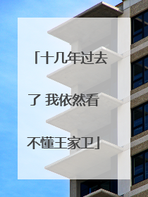 十几年过去了 我依然看不懂王家卫