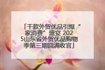 千款外贸优品引爆“家消费”盛宴 2025山东省外贸优品购物季第三期圆满收官