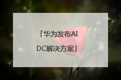 华为发布AI DC解决方案