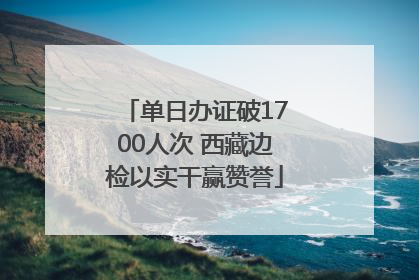 单日办证破1700人次 西藏边检以实干赢赞誉