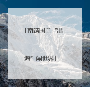 南靖国兰“出海”闯世界