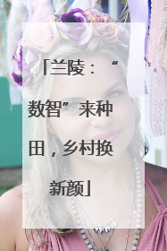 兰陵：“数智”来种田，乡村换新颜