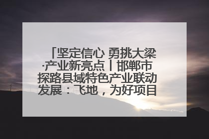 坚定信心 勇挑大梁·产业新亮点丨邯郸市探路县域特色产业联动发展：飞地，为好项目跨域安个家