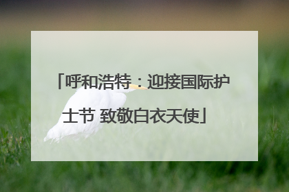 呼和浩特：迎接国际护士节 致敬白衣天使