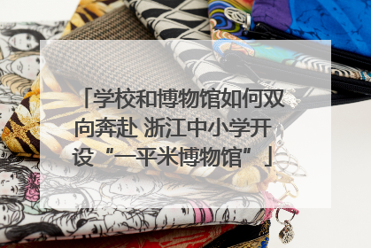 学校和博物馆如何双向奔赴 浙江中小学开设“一平米博物馆”