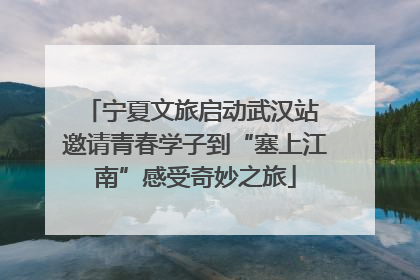 宁夏文旅启动武汉站 邀请青春学子到“塞上江南”感受奇妙之旅