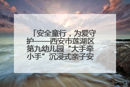 安全童行，为爱守护——西安市莲湖区第九幼儿园“大手牵小手”沉浸式亲子安全体验活动