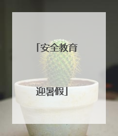 安全教育迎暑假