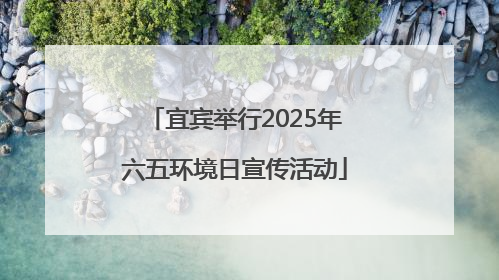 宜宾举行2025年六五环境日宣传活动