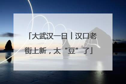 大武汉一日︱汉口老街上新，太“豆”了