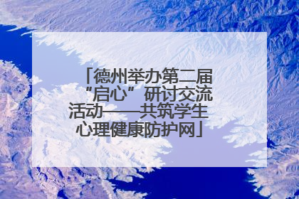 德州举办第二届“启心”研讨交流活动——共筑学生心理健康防护网