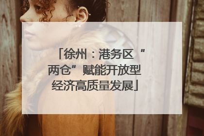 徐州：港务区“两仓”赋能开放型经济高质量发展