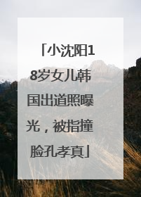 小沈阳18岁女儿韩国出道照曝光，被指撞脸孔孝真