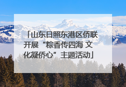 山东日照东港区侨联开展“粽香传四海 文化凝侨心”主题活动