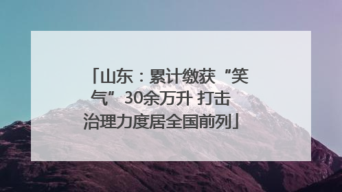 山东：累计缴获“笑气”30余万升 打击治理力度居全国前列