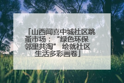 山西闻喜中城社区跳蚤市场：“绿色环保 邻里共淘” 绘就社区生活多彩画卷